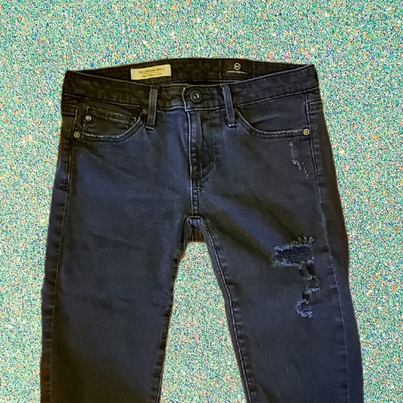 AG Jeans - The Legging Ankle - Distressed - Black - 24 - Picture 1 of 6